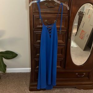 Venus brand open back halter sundress. Beautiful blue! Like new! Size small.